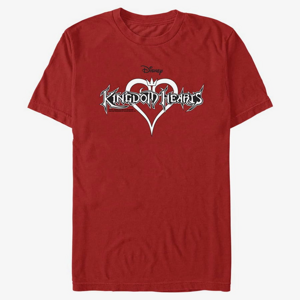 Queens Disney Kingdom Hearts - Black and White Unisex T-Shirt Red