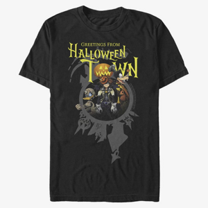 Queens Disney Kingdom Hearts - Greetings Halloween Town Unisex T-Shirt Black