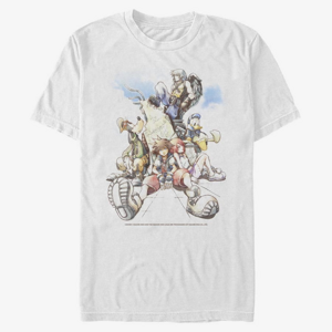 Queens Disney Kingdom Hearts - Group In the Clouds Unisex T-Shirt White