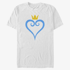 Queens Disney Kingdom Hearts - Heart and Crown Unisex T-Shirt White