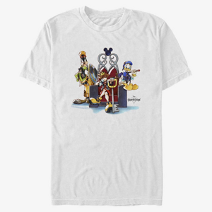 Queens Disney Kingdom Hearts - In Chair Unisex T-Shirt White