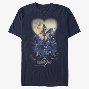 Queens Disney Kingdom Hearts - Poster Logo Unisex T-Shirt Navy Blue