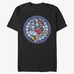 Queens Disney Kingdom Hearts - Stained Glass Sora Unisex T-Shirt Black