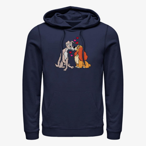 Queens Disney Lady and the Tramp - PUPPY LOVE Unisex Hoodie Navy Blue