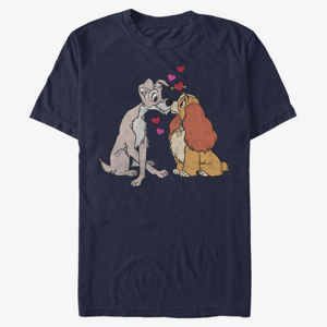 Queens Disney Lady and the Tramp - PUPPY LOVE Unisex T-Shirt Navy Blue