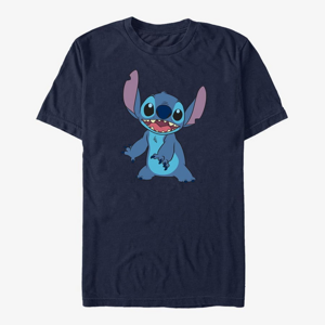 Queens Disney Lilo & Stitch - Basic Stitch Unisex T-Shirt Navy Blue