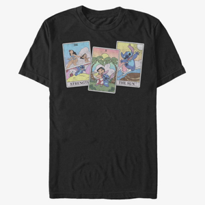 Queens Disney Lilo & Stitch - LILO STITCH TAROT Unisex T-Shirt Black
