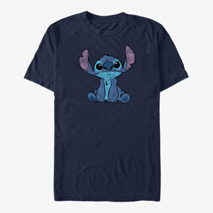 Queens Disney Lilo & Stitch - Simply Stitch Unisex T-Shirt Navy Blue
