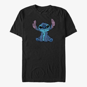 Queens Disney Lilo & Stitch - Simply Stitch Unisex T-Shirt Black