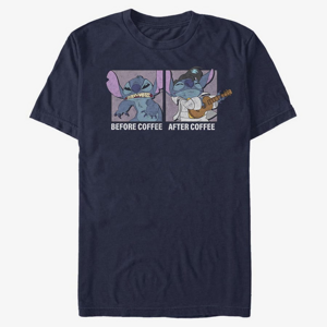 Queens Disney Lilo & Stitch - Stitch Coffee Unisex T-Shirt Navy Blue