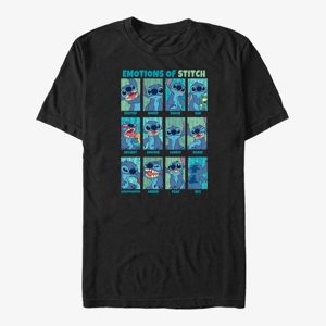 Queens Disney Lilo & Stitch - Stitch Emotion Unisex T-Shirt Black