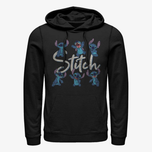 Queens Disney Lilo & Stitch - STITCH POSES Unisex Hoodie Black