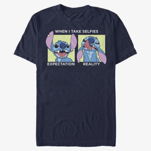Queens Disney Lilo & Stitch - Stitch Selfie Unisex T-Shirt Navy Blue