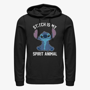 Queens Disney Lilo & Stitch - Stitch Spirital Animal Unisex Hoodie Black