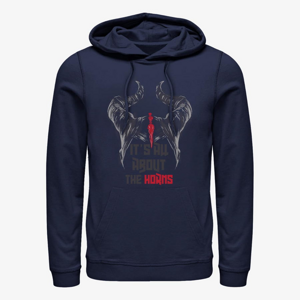 Queens Disney Maleficent: Mistress Of Evil - All About The Horns Unisex Hoodie Navy Blue