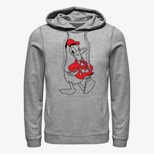 Queens Disney Mickey Classic - Donald Holiday Fill Unisex Hoodie Heather Grey