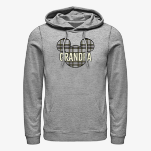 Queens Disney Mickey Classic - Grandpa Holiday Patch Unisex Hoodie Heather Grey