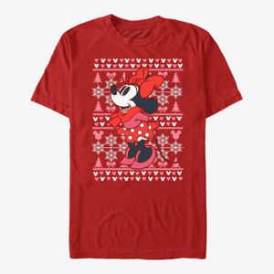 Queens Disney Mickey Classic - Minnie Winter Sweater Unisex T-Shirt Red