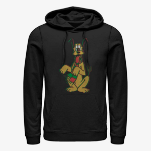 Queens Disney Mickey Classic - Pluto Holiday Colors Unisex Hoodie Black