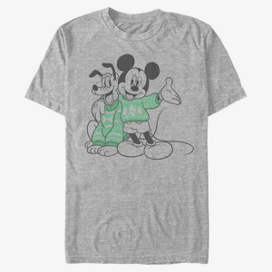 Queens Disney Mickey Classic - Sweater Pals Unisex T-Shirt Heather Grey