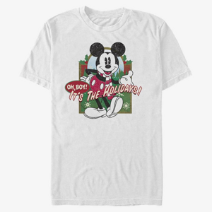 Queens Disney Mickey Classic - Vintage Holiday Mickey Unisex T-Shirt White