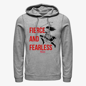 Queens Disney Mulan: Live Action - Fierce and Fearless Unisex Hoodie Heather Grey