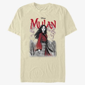 Queens Disney Mulan: Live Action - Watercolor Mulan Title Unisex T-Shirt Natural