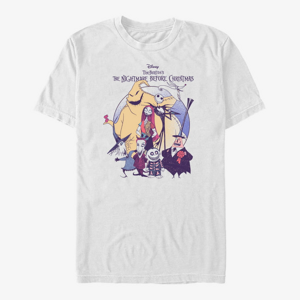Queens Disney Nightmare Before Christmas - NIGHTMARE SCARY GROUP Unisex T-Shirt White