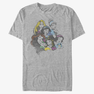 Queens Disney Princesses - Princess Chillin Unisex T-Shirt Heather Grey