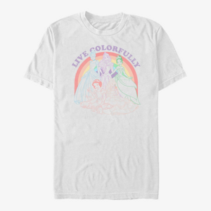 Queens Disney Princesses - Rainbow Princess Unisex T-Shirt White