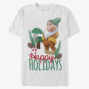 Queens Disney Snow White - Bashful Christmas Unisex T-Shirt White