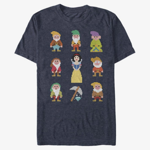 Queens Disney Snow White - Pixel Dwarf Unisex T-Shirt Navy Blue