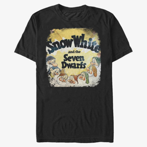 Queens Disney Snow White - Vintage Dwarfs Unisex T-Shirt Black