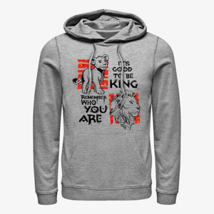 Queens Disney The Lion King: Live Action - Simba Text Unisex Hoodie Heather Grey