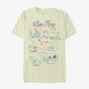 Queens Disney The Lion King - Map of the World Unisex T-Shirt Natural