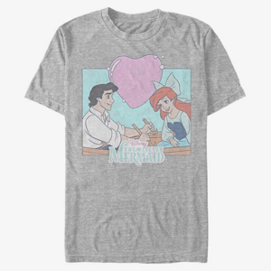 Queens Disney The Little Mermaid - Eric n Ariel Unisex T-Shirt Heather Grey