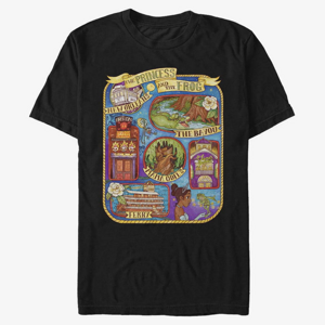 Queens Disney The Princess & The Frog - MAP Unisex T-Shirt Black