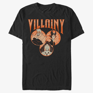 Queens Disney Villains - Villainy Circled Unisex T-Shirt Black