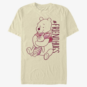 Queens Disney Winnie the Pooh - Piglet Pooh Hugs Unisex T-Shirt Natural