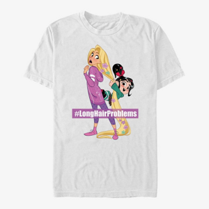 Queens Disney Wreck-It Ralph 2 - Long Hair Rapunzel Vanellope Unisex T-Shirt White