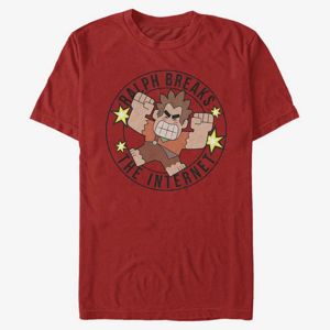 Queens Disney Wreck-It Ralph 2 - Wreck Round Linear Unisex T-Shirt Red