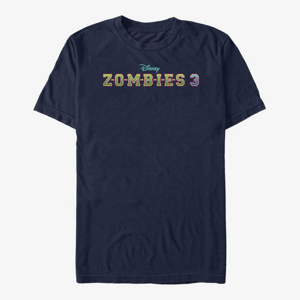 Queens Disney Zombies - Logo Print Unisex T-Shirt Navy Blue