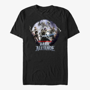 Queens Dungeons & Dragons - Alliance Circle Lockup Unisex T-Shirt Black