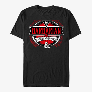 Queens Dungeons & Dragons - Barbarian Label Unisex T-Shirt Black