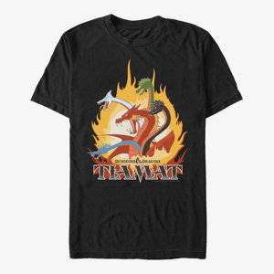Queens Dungeons & Dragons - Dragon Flames Unisex T-Shirt Black