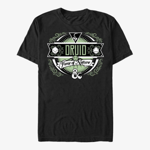 Queens Dungeons & Dragons - Druid Label Unisex T-Shirt Black