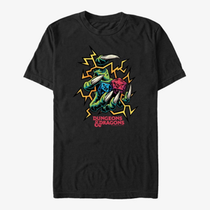 Queens Dungeons & Dragons - Electric Dice Roll Unisex T-Shirt Black