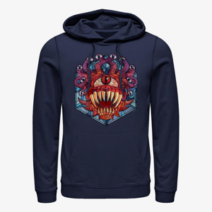 Queens Dungeons & Dragons - Eye of the Beholder Glass Unisex Hoodie Navy Blue