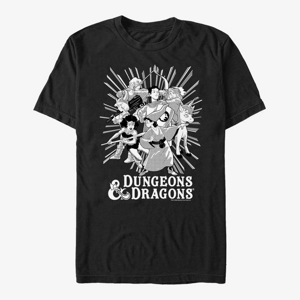 Queens Dungeons & Dragons - Group Ray Unisex T-Shirt Black