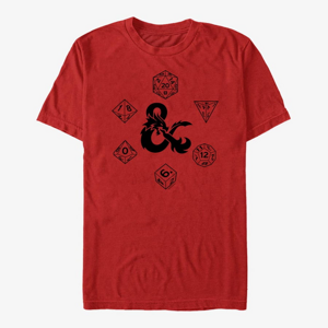 Queens Dungeons & Dragons - HEXAGON DICE LAYOUT Unisex T-Shirt Red